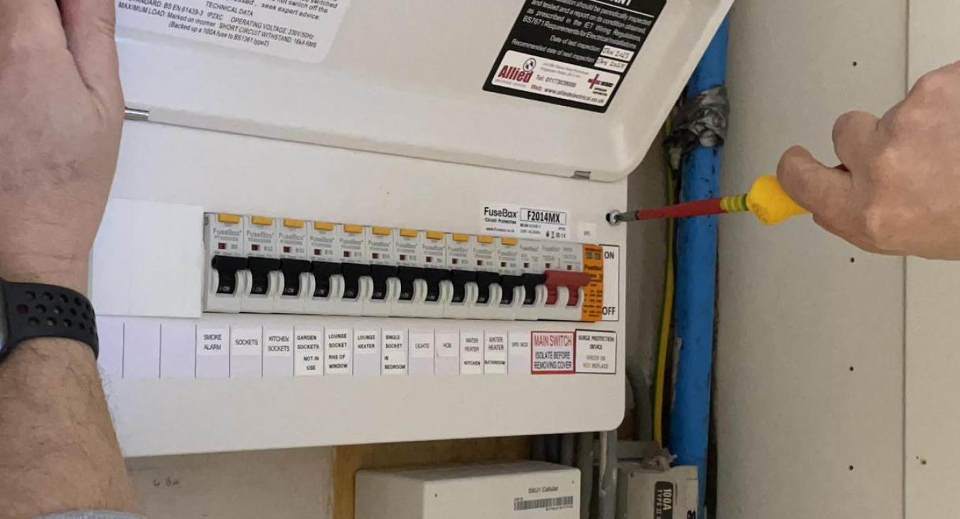 Fusebox installed by Allied Electrical Services in Bristol